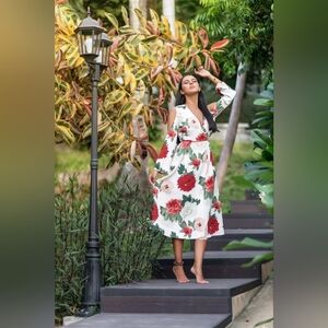 H&M Floral Print Wrap dress- Size 16 - New With Tags